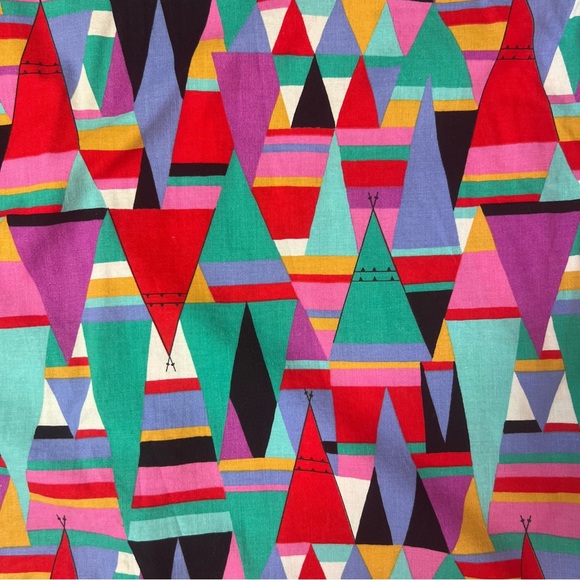 Vintage Wrangler Abstract Geometric Short Sleeve Button Up Western Shirt L XL - Picture 3 of 10